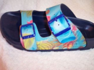 Birkis Shoes Lagoon Blue Sandals Birko Flor Haiti L35 4 N New Free 