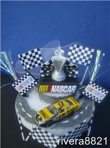 NASCAR Trophy N Dewalt Race Car Birthday Cake Top New