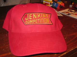 BillGrumpyJenkins Competition Race Hat Cap Red