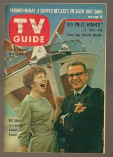 TV Guide Magazine July 1962 Bill Cullen with Winner Barbara Benner No 