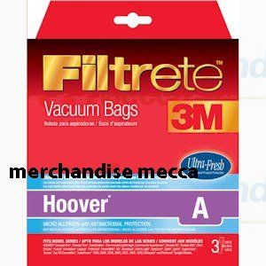 18  3M Filtrete Bags for Hoover Type A Pet Odor Absorber Bags 