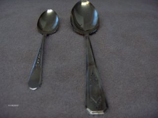 William Rogers Silver Teaspoon and Tablespoon