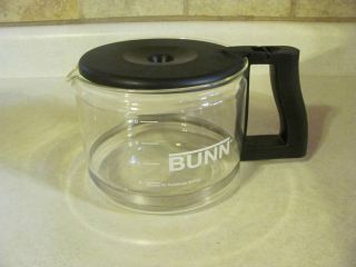 BUNN Coffee Pot Glass Decanter Replacement Part With Lid Carafe 4 10 