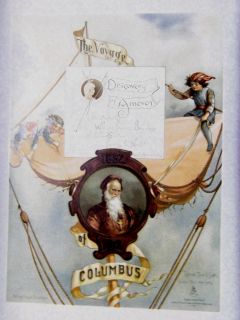 Scarce 1892 Frances William Brundage Story Columbus Raphael Tuck 