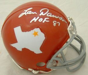 Len Dawson Autographed Signed Dallas Texans AFL Mini Helmet w HOF 
