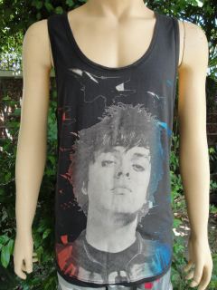 Green Day Billie Joe Punk Rock Black Tank Top T Shirt L