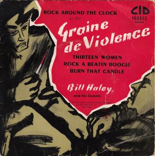 BILL HALEY HIS COMETS SOUNDTRACK GRAINE DE VIOLENCE FRENCH PS 45rpm EP 