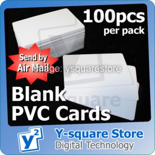 100x Blank White CR80 ID PVC Card for Any Card Printer