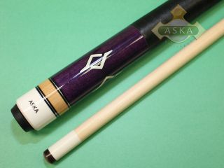 Billiard Pool Cue Stick Aska L7 Purple Free EXTRAS Set