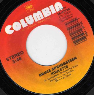 Bruce Springsteen One Step Up 45 Single Picture Sleeve