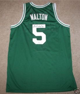 Bill Walton Signed Autographed Boston Celtics 5 Basketball Jersey COA 