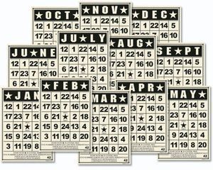 Jenni Bowlin Studio Bingo Card Sets Mini Dates Vintage