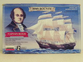 Lindberg U A HMS Bounty Captain Bligh Plastic Model Kit