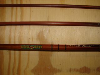 Horrocks Ibbottson Bamboo Cane Fly Rod 4 Pcs Black River