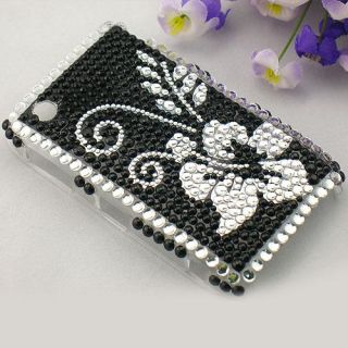 rhinestone bling cover case for blackberry 8520 b106