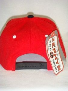 Chicago Blackhawks NHL Snapback Hat Cap Zigzag Red Black