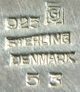 Vintage Sterling Silver 1930s George Jensen Bird Pin 53