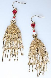 DISNEY COUTURE TOM BINNS ALICE TEA PARTY EARRINGS**1 LEFT/COLLECTIBLE 