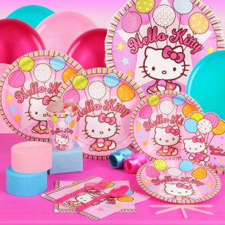 Hello Kitty Balloon Dreams Birthday Standard Party Pack Supplies 