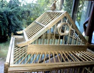   Decorative Plastic Bird Cage Birdcage Pagoda Style Asian Decor