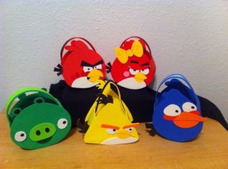 Angry Birds Party Birthday Buckets Treat Bags
