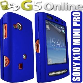 Blue Hybrid Case Film Sony Ericsson Xperia x10 Mini Pro