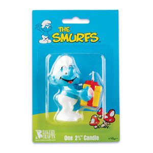Smurf Smurfs Birthday Candles Candle Party Favors