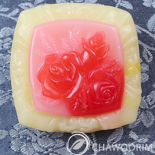 NEW3D Silicone Soap Molds Moulds Square Rose 3 5 Oz
