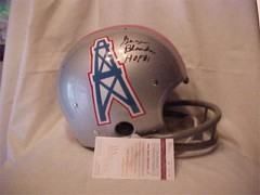 George Blanda Signed Custom RK Oilers Helmet HOF81