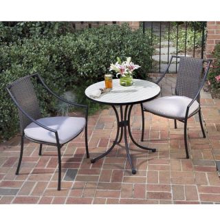 Piece Tile Top Bistro Table and Chairs Set