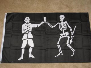 3x5 Black Bart Pirate Flag Jolly Roger New Banner F039