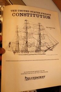 Vintage Bluejacket 1797 Frigate U s s Constitution Wood SHIP Model 40 