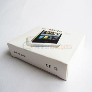 Black Dock Cradle for iPhone 3GS 4 4S Docking Station Data Cable Fast 
