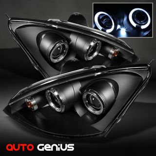 00 04 Ford Focus Black Halo Projector Headlights Front Lamps Instant 