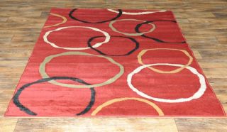 red hoops multi colors modern area rug 5 x7 market size 5x8 paterson 