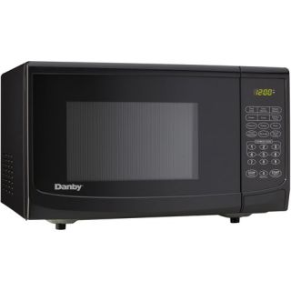 Danby 0 7 CU ft Countertop Microwave Oven in Black DMW7700BLDB