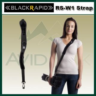 New 2012 BlackRapid RS W1 Women Sling Camera R Strap RWS 1FB Black 