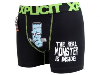   Xplicit Boxer Shorts Boxers Funny Rude Monster or Turn Me On