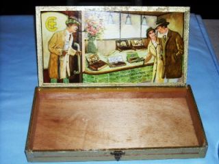 Brazil Trullerie Heidelberg West Germany Wooden Cigar Box