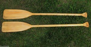 Used Wooden Paddles for Boat Canoe Oar Decor