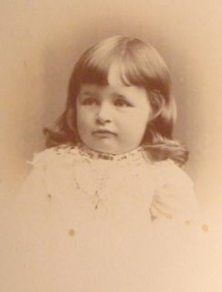   Photo Little Girl Long Hair by Blair Worcester MA Mass Gold Embossed