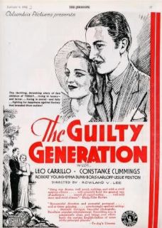   Generation 1931 Leo Carrillo Constance Cummings Trade Advert