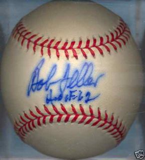 Bob Feller Cleveland Indians HOF 62 Autographed Signed OAL Baseball 