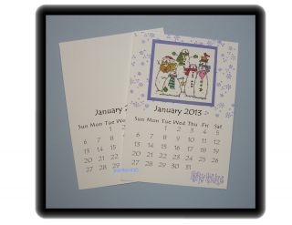 2013 Blank Calendars 3 Sets 5x7 Stampin Up Craft CS