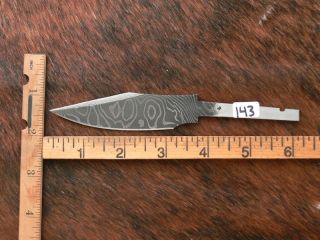 Master Blaster Damascus Steel Knife Blade Blank Billet 143