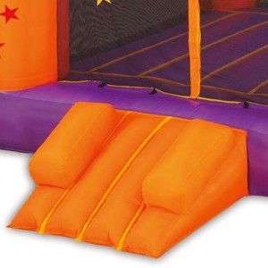 Blast Zone Superstar Party Moonwalk Inflatable Bounce House Purple 