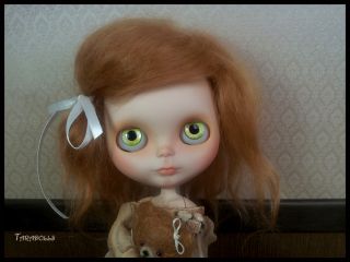 Taradolls Lutine Choupi Custom Blythe Doll Art OOAK Mohair Reroot 