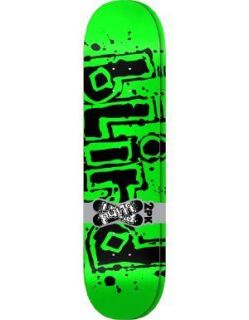 Blind skateboard deck og logo green splatter 8 25 single cool stiff 
