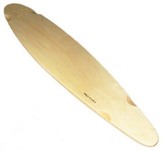 Carve One Blank Natural Pintail Freeride Longboard Deck 40