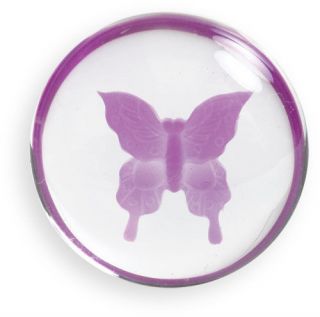 Butterfly Blessing Worry Stone Purple Smooth Great Gift